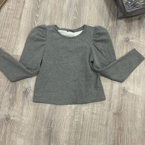 Zara puff sleeve sweatshirt